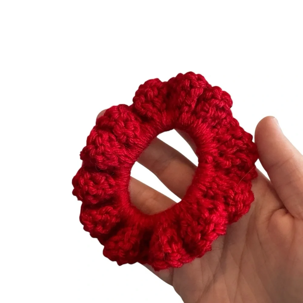 Vibrant Red Hair Scrunchie